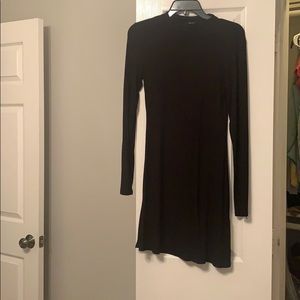 Long sleeve black dress